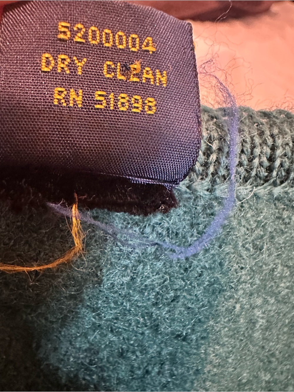 VTG Emerald Green Boiled Wool Fitted Structured Cardigan Jacket Pewter Buttons. - Picture 12 of 12